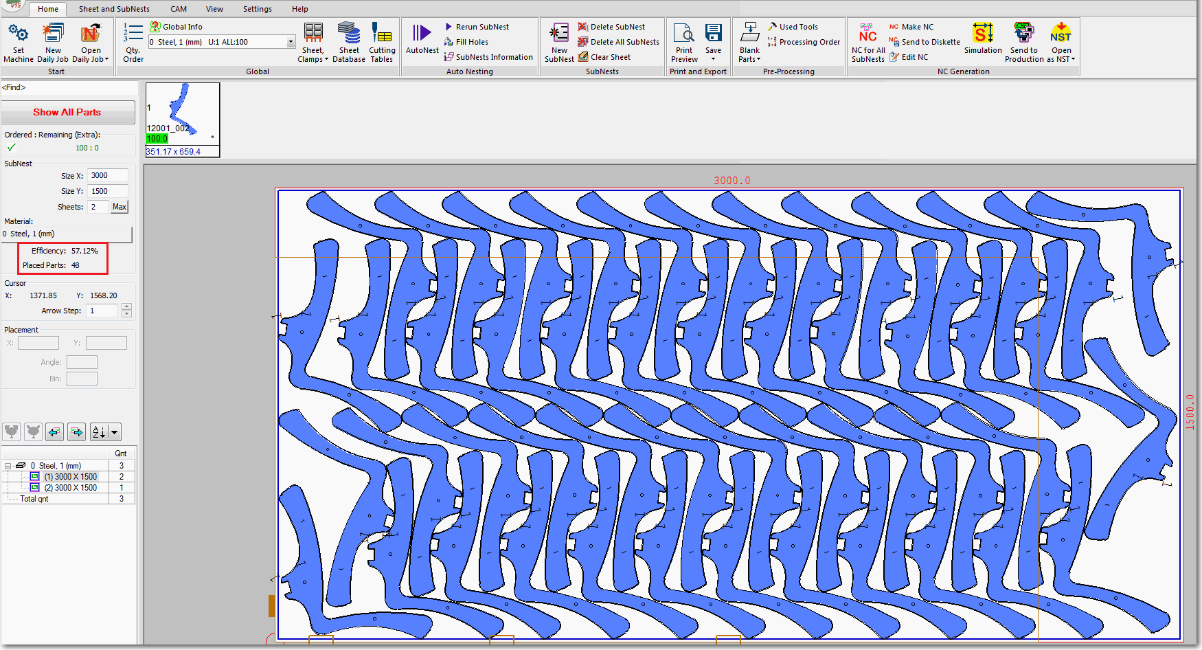 Metalix AutoNest - 48 Parça